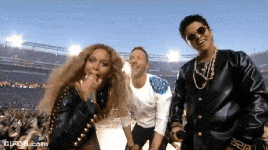 Beyonce Chris Martin And Bruno Mars GIF