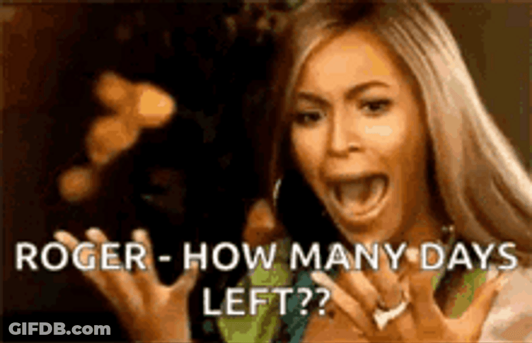 Beyonce Counting How Many Days GIF