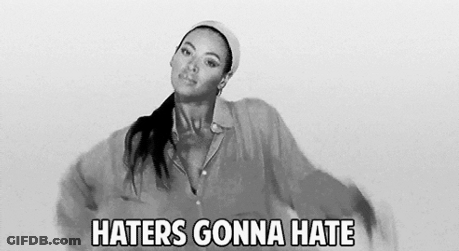 Beyonce Dancing Black And White Haters GIF