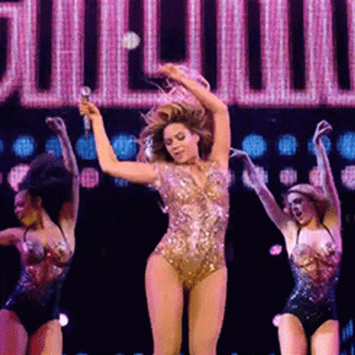 Beyonce Dancing With Her Dancers GIF