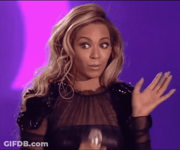 Beyoncé Oooh Reaction To The Fans GIF