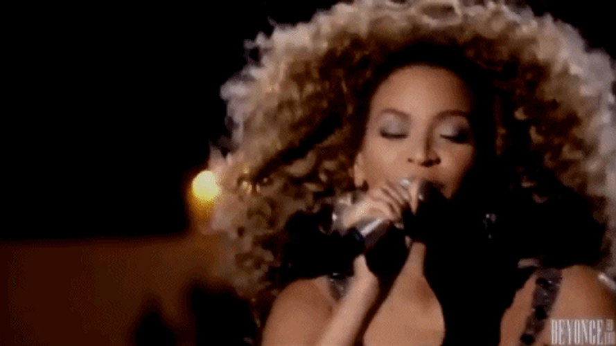 Beyonce Singing GIF