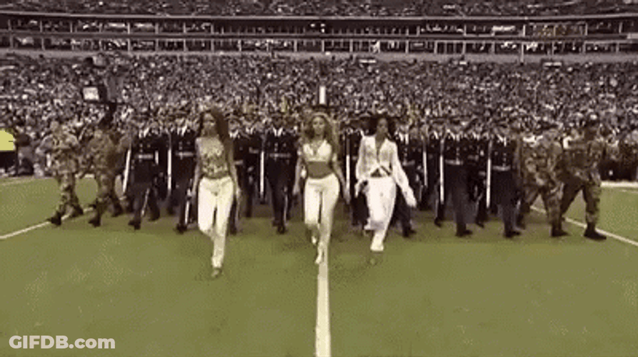 Beyonce Squad Powerful Power Walking GIF
