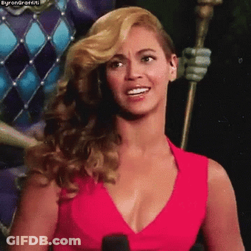Beyoncé Unsure Awkward Face GIF
