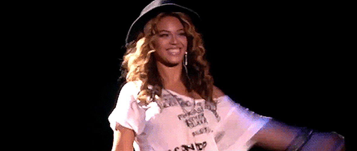 Beyonce Wave To Concert Fans GIF