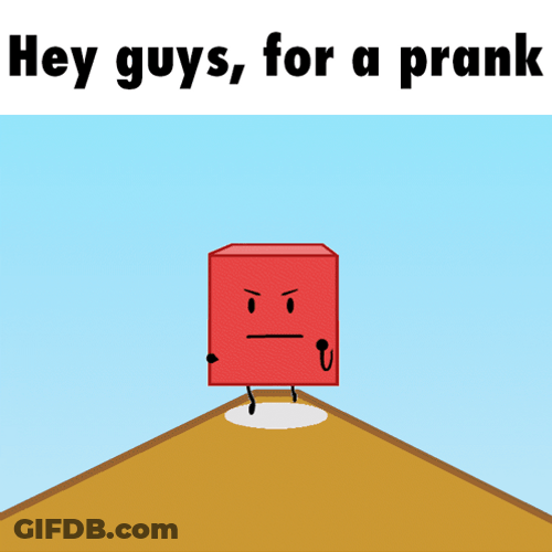 Bfb Blocky Running In Front GIF