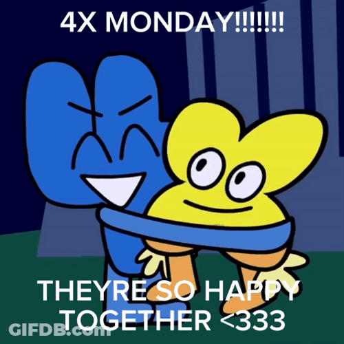 Bfb Four And X Happy Together GIF