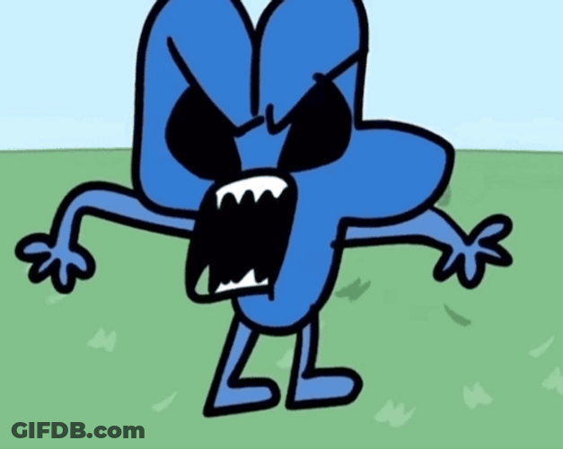 Bfb Four Angry Shake Slap GIF