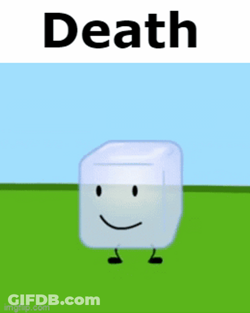 Bfb Ice Cube Death GIF