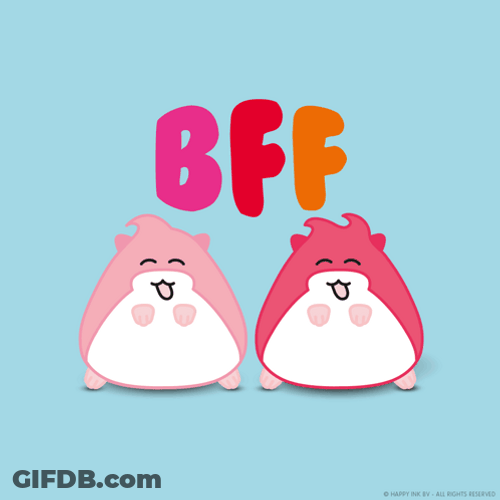 Bffr Pink Hamster Jumping Bff GIF