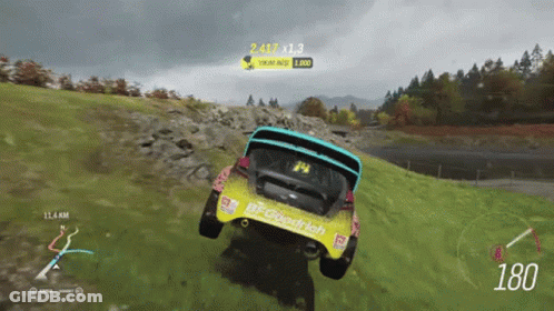 Bfgoodrich Race Car Going Down Hill GIF