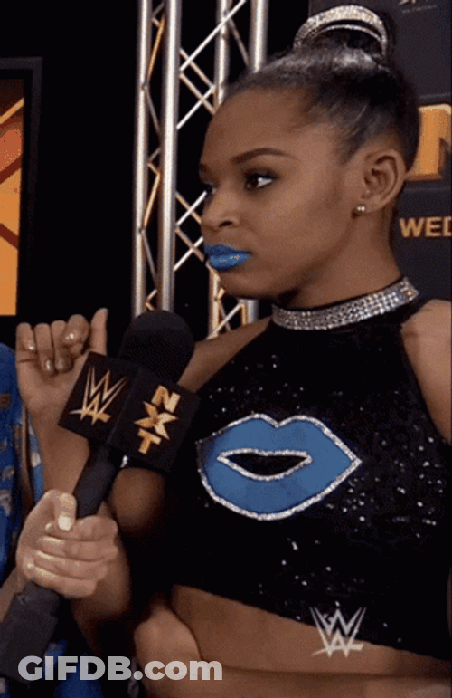 Bianca Belair Offended On Interview GIF