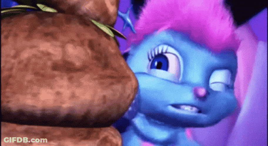 Bibble Peeking Pinned Down GIF