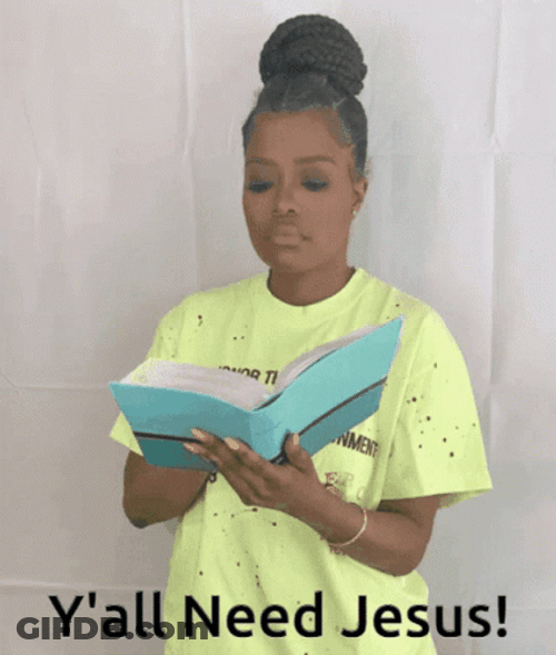 Bible Reading Woman You Need Jesus GIF