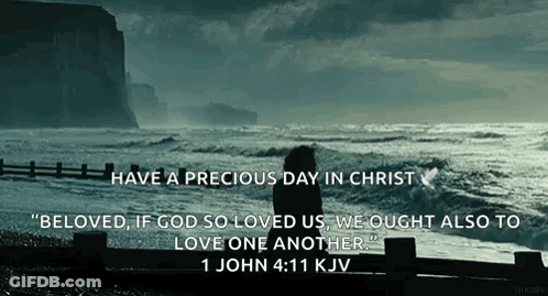 Bible Verse 1 John 4:11 GIF