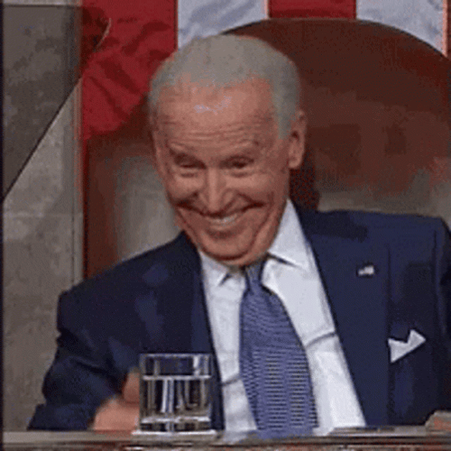 Biden Falling Laughing Out Loud GIF