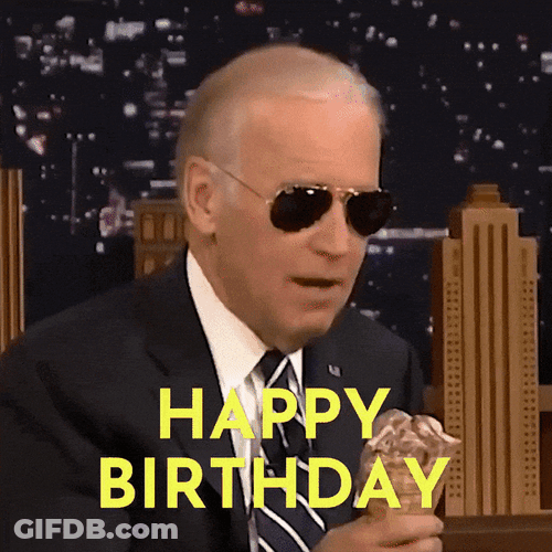 Biden Ice Cream Happy Birthday GIF