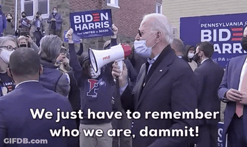 Biden Megaphone Talk GIF