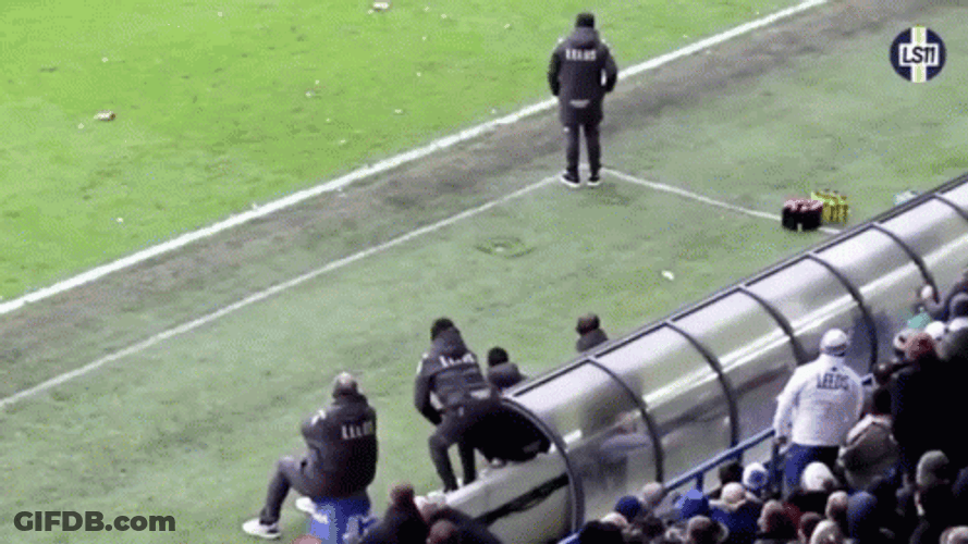 Bielsa Cheering With The Crowd GIF