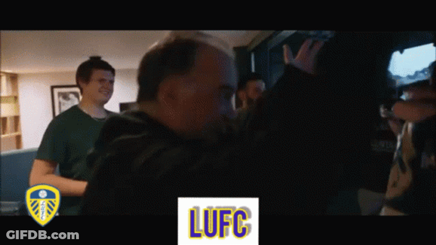 Bielsa Jumping And Hugging GIF