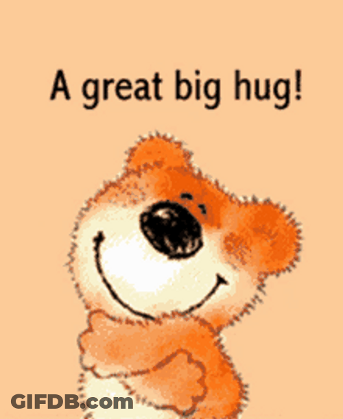 Big Air Hug Cute Teddy Bear Send Love GIF