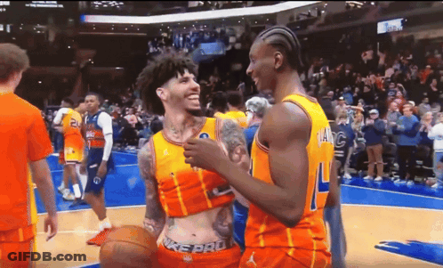 Big Baller Brand Shirt Man Courtside With Crowd GIF