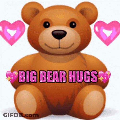 Big Bear Hugs Love Sticker GIF