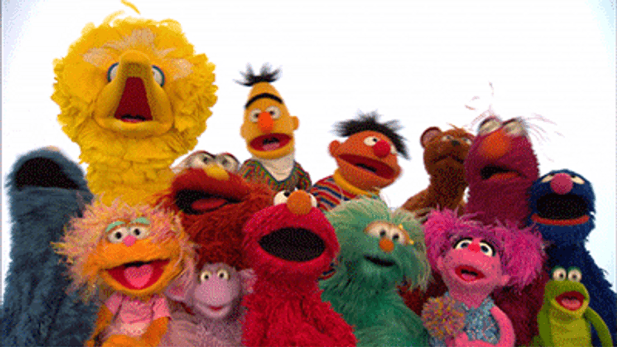 Big Bird And The Sesame Street Muppets GIF