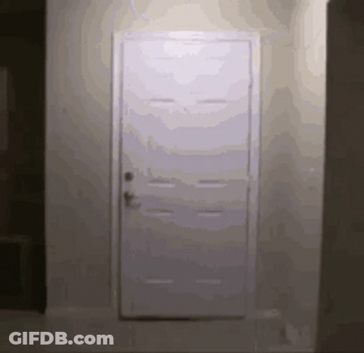 Big Bird Kick Open Door GIF
