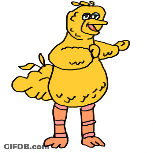 Big Bird Kung Fu Animation GIF