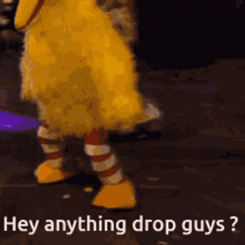 Big Bird Poop Drop GIF