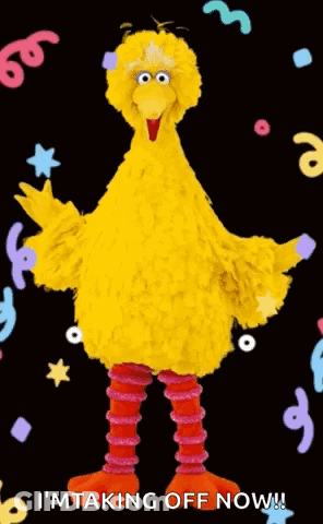 Big Bird Sesame Street Brick Wall GIF