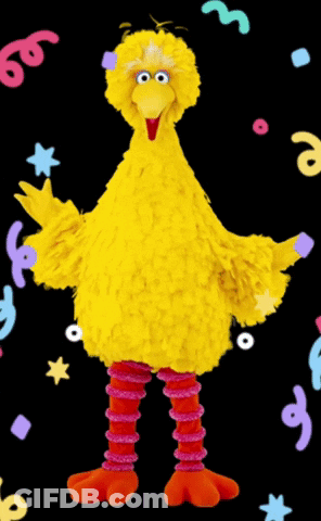 Big Bird Sesame Street Standing GIF