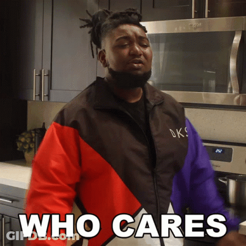 Big Black Man Who Cares GIF