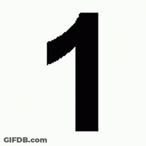 Big Black Numbers GIF