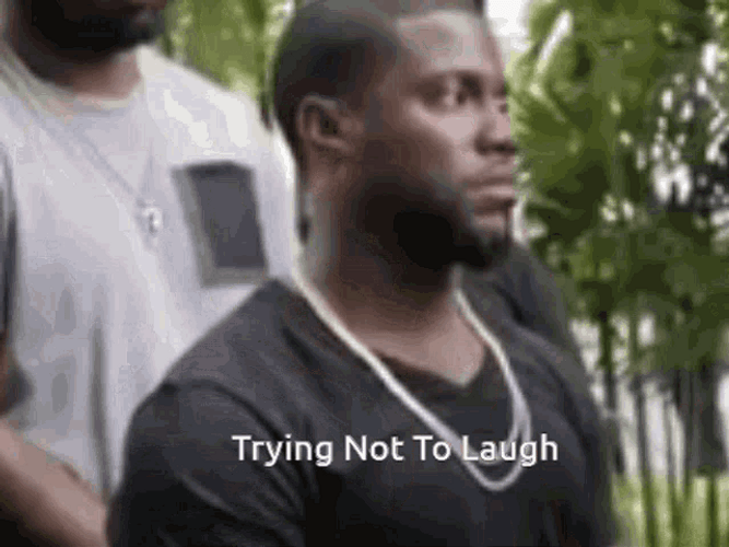 Big Boy Trying Not To Laugh GIF