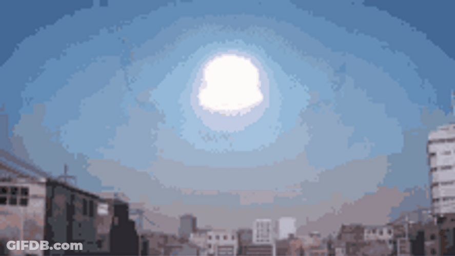 Big Brain Spaceship With Explosion GIF