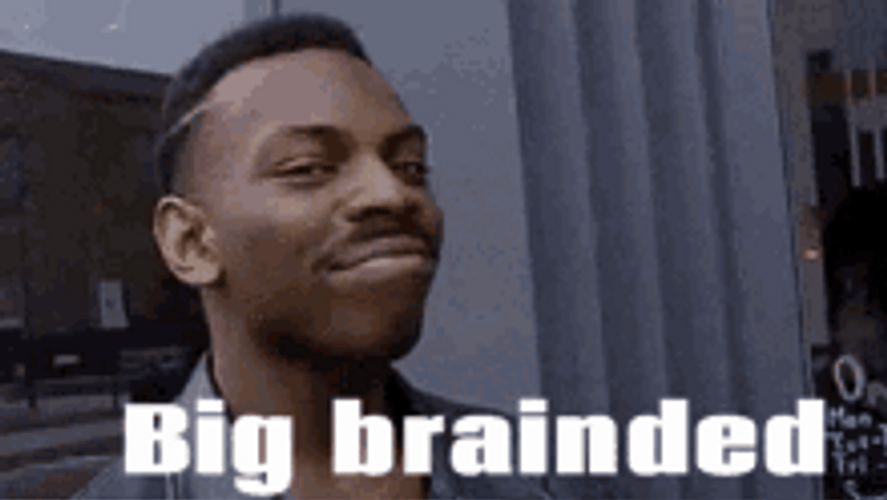 Big Brainded Black Man Meme GIF