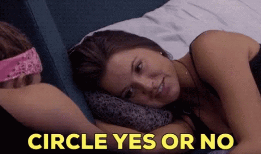 Big Brother Angela Rummans Circle Yes Or No GIF
