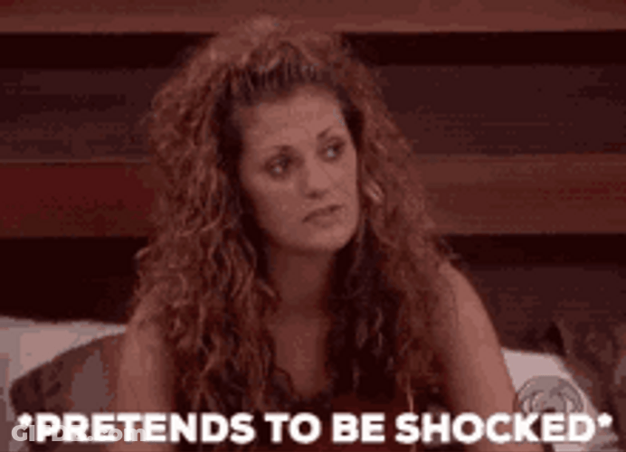 Big Brother Michelle Costa Pretends To Be Shocked GIF