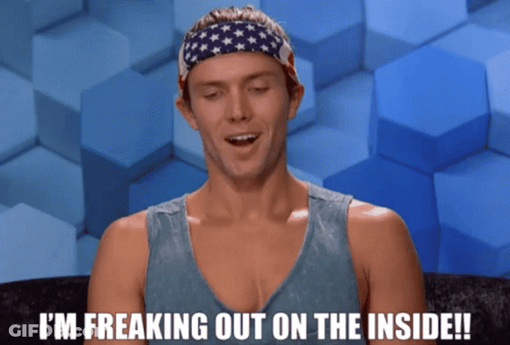 Big Brother Tyler Crispen Freaking Out GIF
