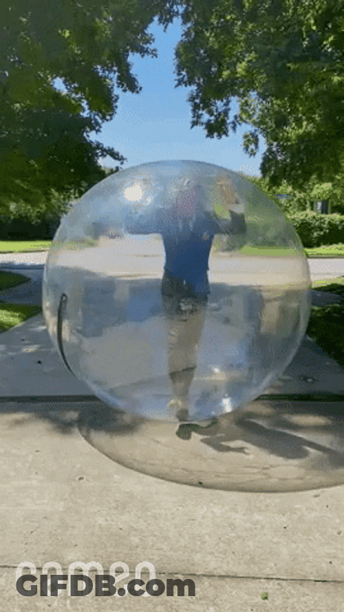 Big Bubble Cameo Boy Walking GIF