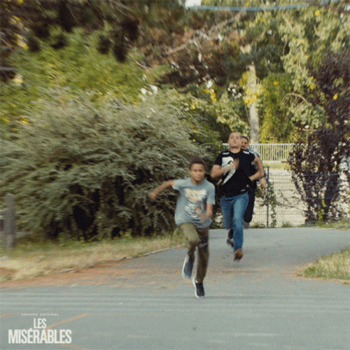 Big Bullies Chasing Poor Boy Les Miserables GIF