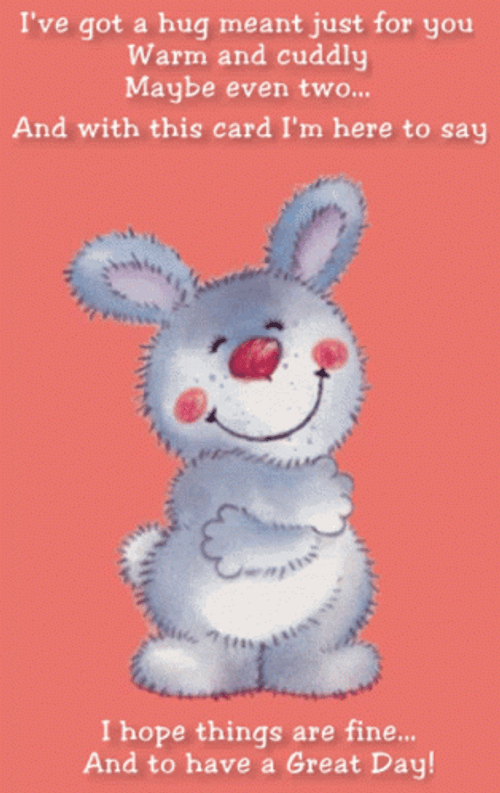 Big Bunny Good Morning Hugs GIF