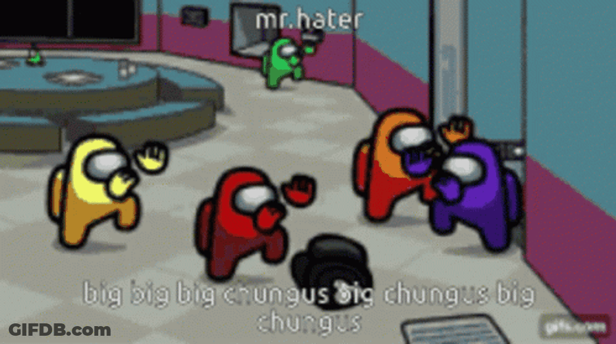 Big Chungus Amongus Dance GIF