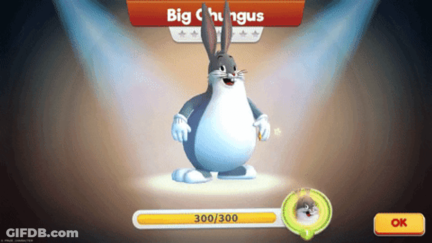 Big Chungus Character Spotlight GIF