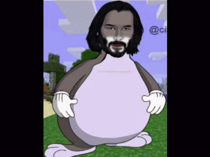 Big Chungus Keanu Reeves Jump Scare GIF