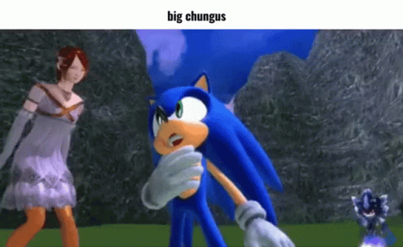 Big Chungus Sonic Gets Choked GIF