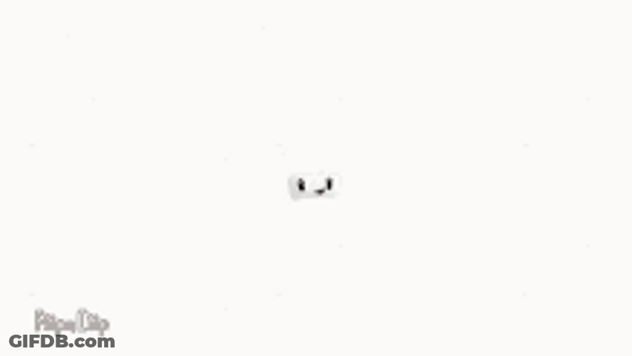 Big Cube Brain Cute Animation GIF