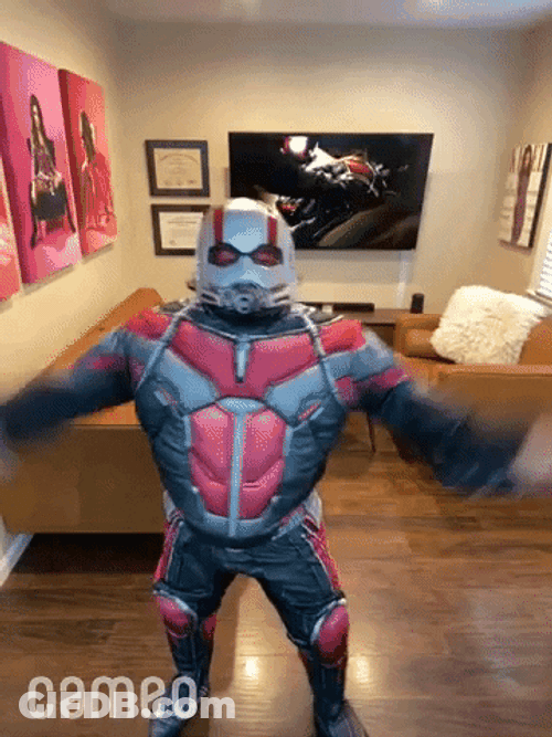 Big Ed Ant Man Costume Sexy Dancing GIF